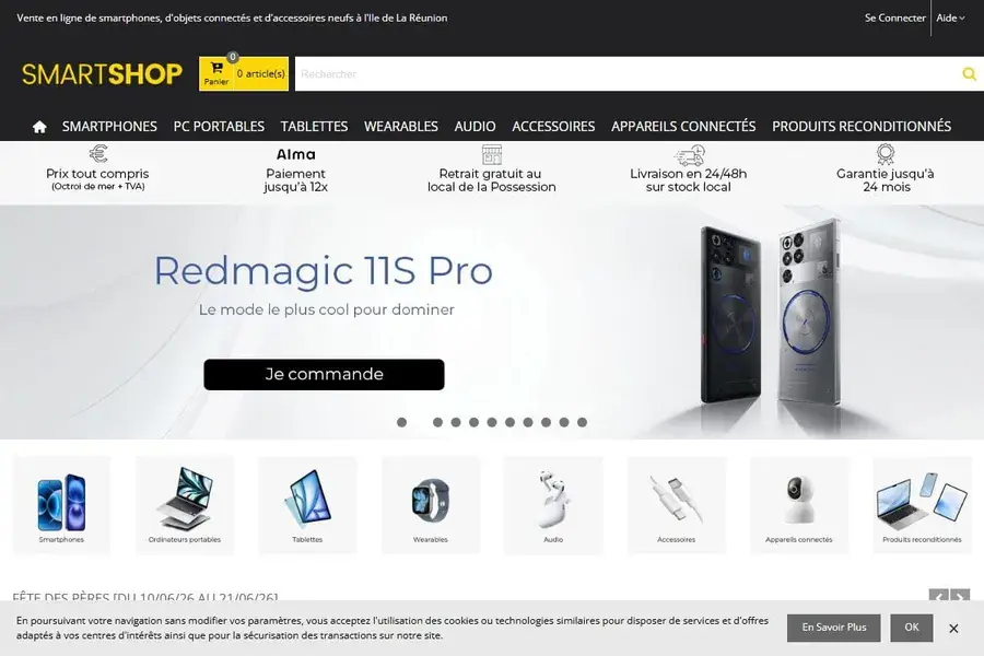 Boutique en ligne Smartshop Réunion